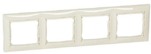 Рамка горизонтальная Legrand Valena 4-м. слоновая кость картинка